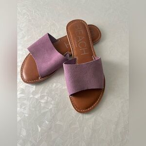 BEACH BY Matisse Women's Purple Slide Sandals size 8M